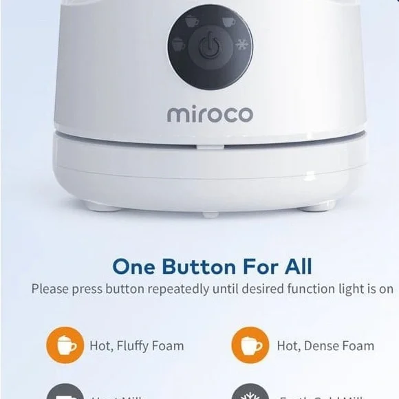 Miroco Electric Milk Frother Steamer 8 0z Latte Coffee Gadgets Starbucks Fancy - Picture 8 of 10